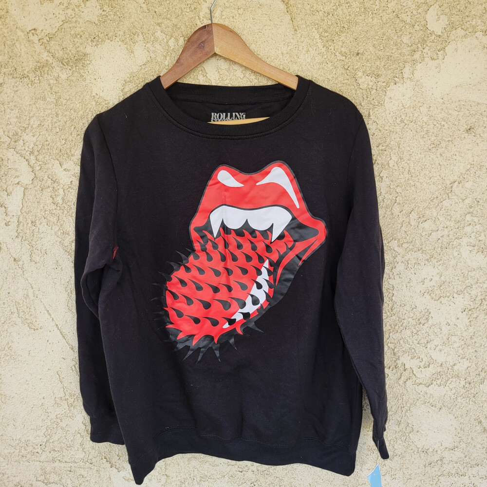 The Rolling Stones Long Sleeve Graphic Sweatshirt (Women's Size L)